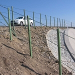 Railings with horizontal stainless steel cable
