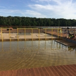Construction of 2 levels of pool bottom