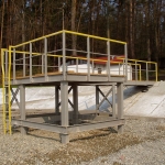 Ostrava Poruba - whole-composite pier construction with railings