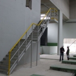 WWTP Budapest, Hungary - two-arm FRP staircase