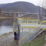 Shaft Zbraslav - FRP railings with vertical and horizontal bars