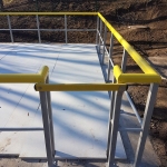 Rainwater sedimentation tank Nová Ves - composite crossbar as a safety precaution