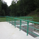 Retention reservoir Úsobrno - composite railings in custom color