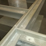 Detail of FRP frames for mounting of covers PREFAPLATE