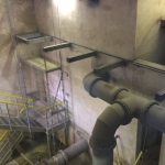 Water tank Lhota u Vyškova - construction of composite walkways and staircases
