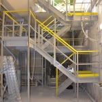 WWTP Zentiva - FRP segmented staircases with railings