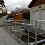 WWTP Hlohová, Slovakia - FRP railings with top rail U 60.5 x 65/5