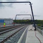 Praha - rekonstrukce tramvajové tratě Ohrada–Palmovka - kompozitní lité rošty